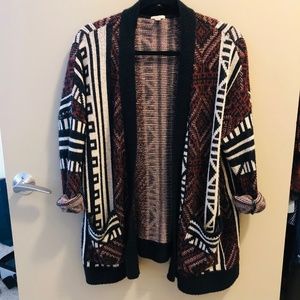 Ecote - Tribal Print - Long Cardigan